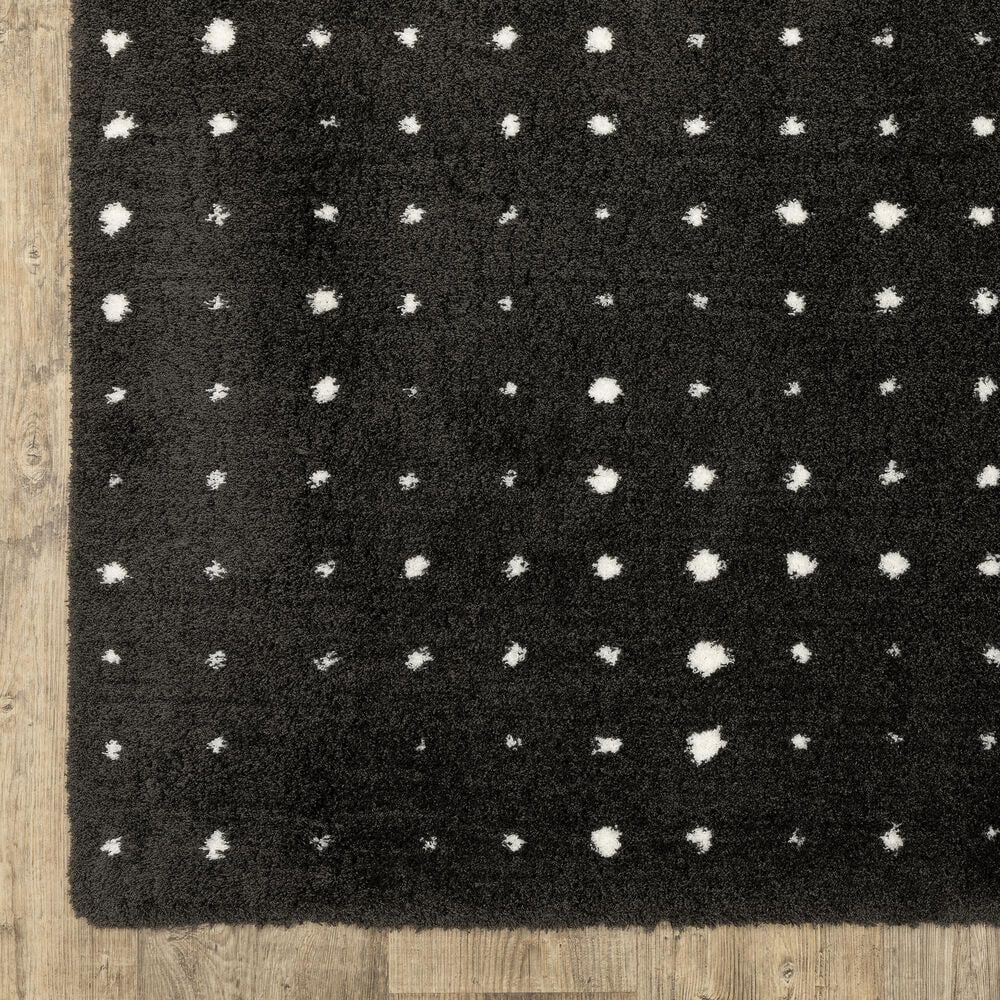Oriental Weavers Galileo GAL04 Black and Ivory 9&#39;10&quot; x 12&#39;10&quot; Area Rug, , large