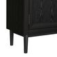 Mayberry Hill Taurus Bookcase in Flat Black and Weathered Oak, , large