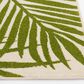 Central Oriental Terrace Tropic Tropical 5" x 7"3" Snow and Leaf Area Rug, , large