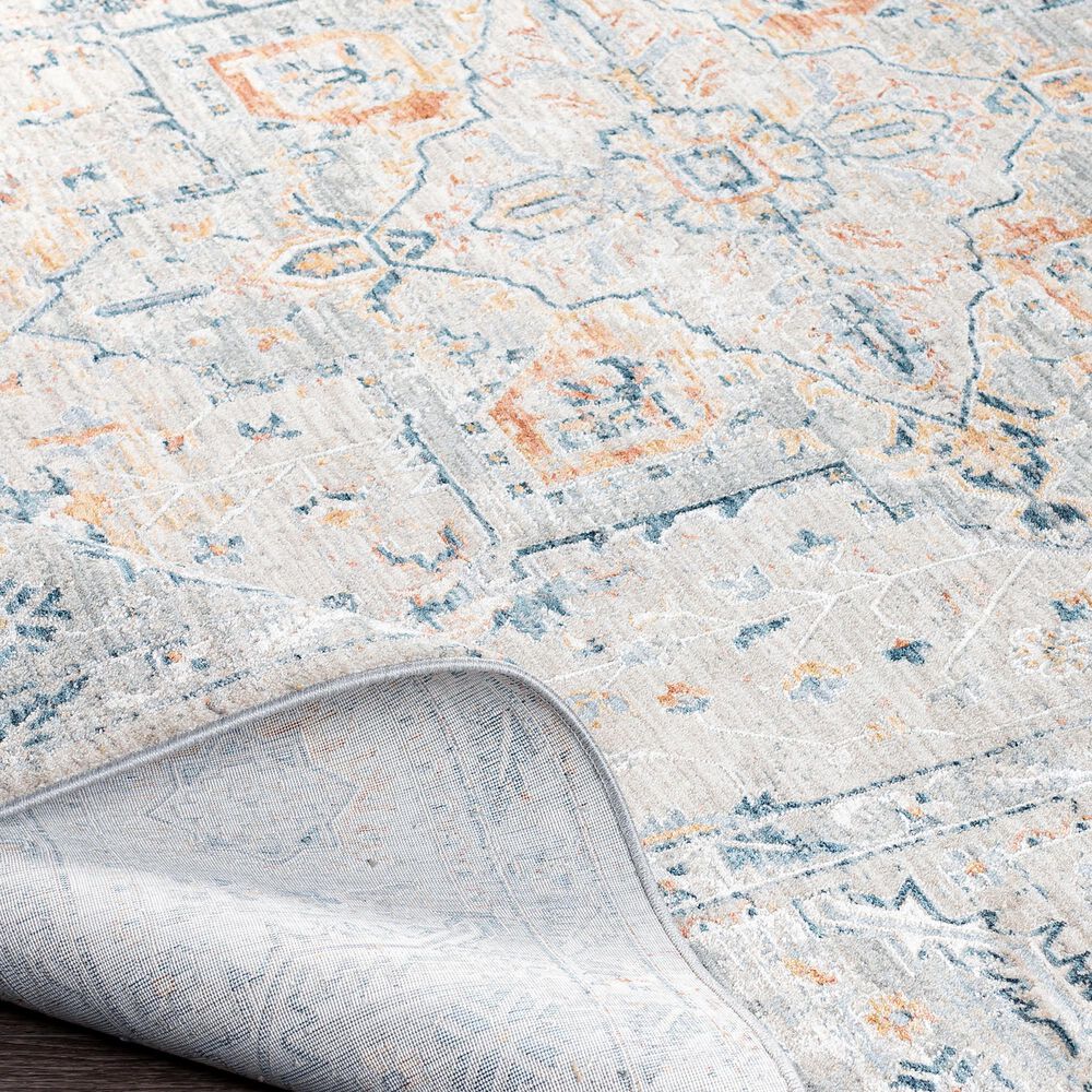 Surya Laila LAA-2312  10&#39; x 14&#39; Teal, Sage, Orange, Gray and Cream Area Rug, , large