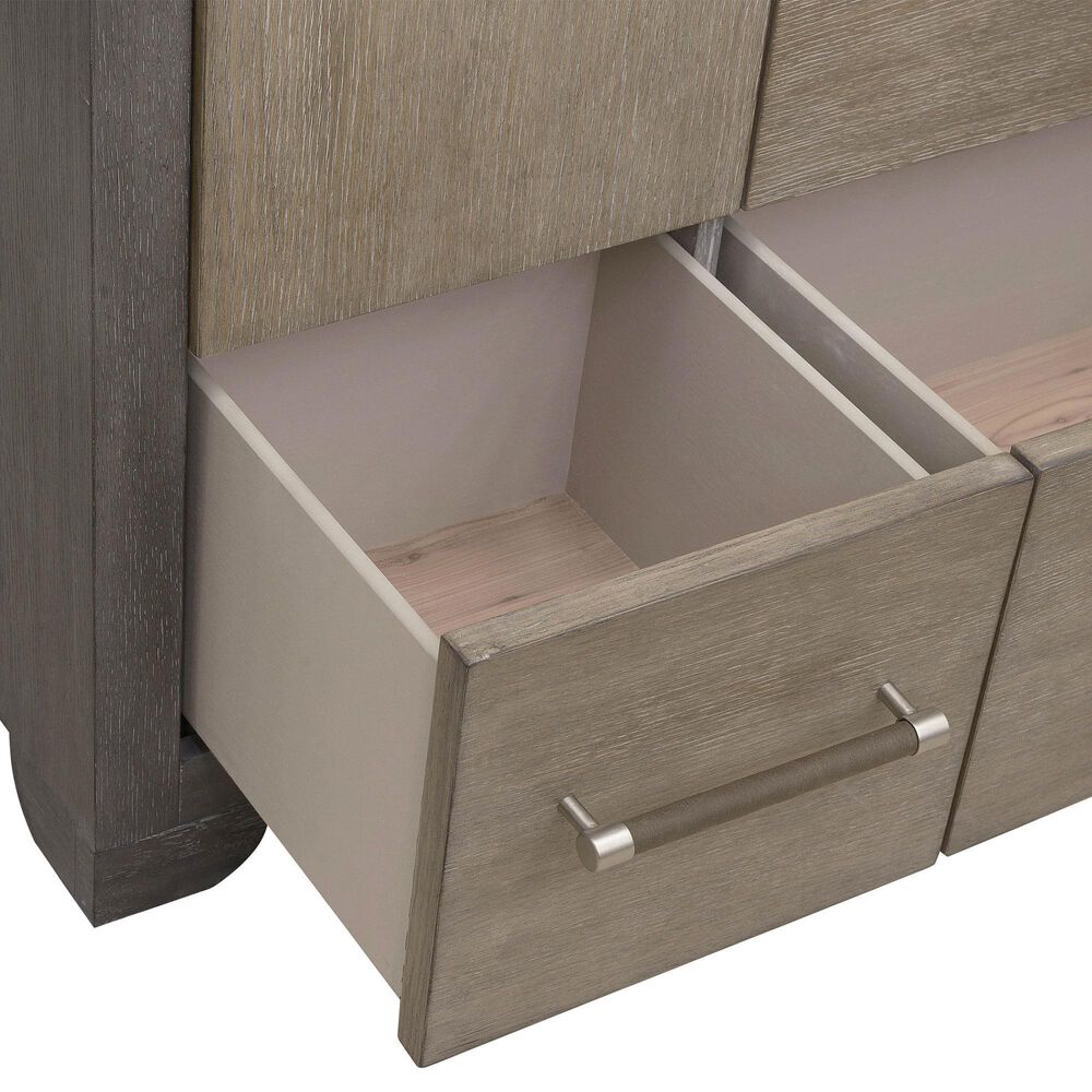 Nicolette Home Anderson Park Dark 7-Drawer Chest in Moose Trail and Frontier Brown, , large