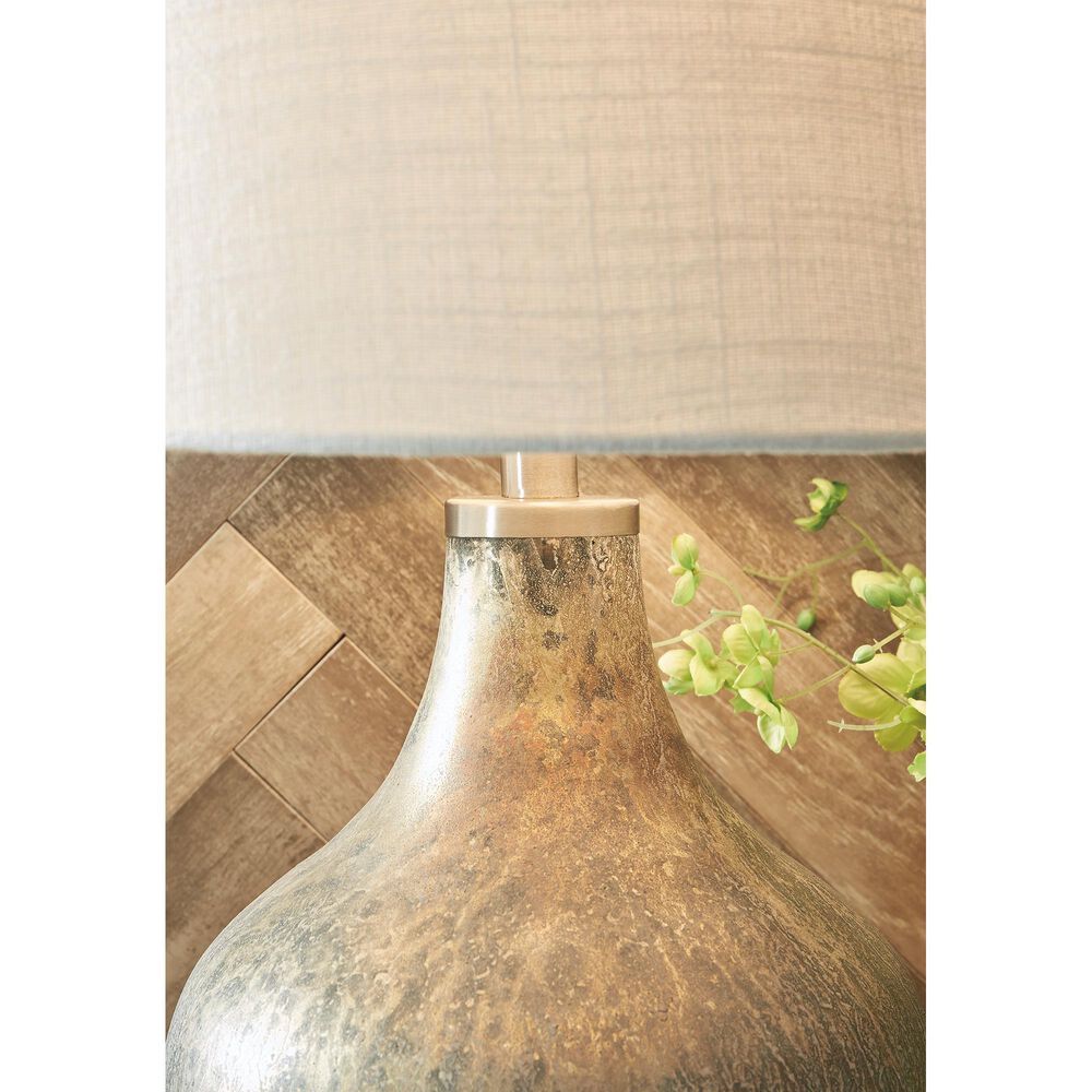 Ashley Mari Glass Table Lamp in Gray and Gold, , large