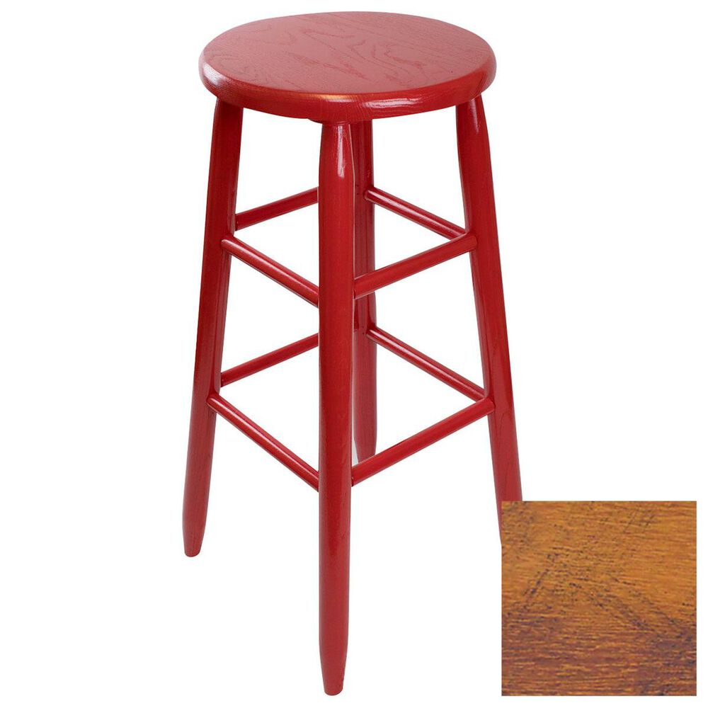 Lakeside Garland Round Barstool in Woodleaf Hickory, , large