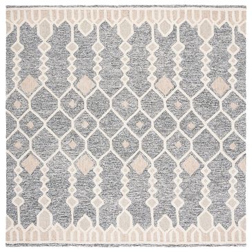 Safavieh Artistry 7" Square Ivory and Black Area Rug, , large
