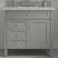 James Martin Vanities Brittany 36" Single Bathroom Vanity in Urban Gray with 3 cm Victorian Silver Quartz Top and Rectangular Sink, , large