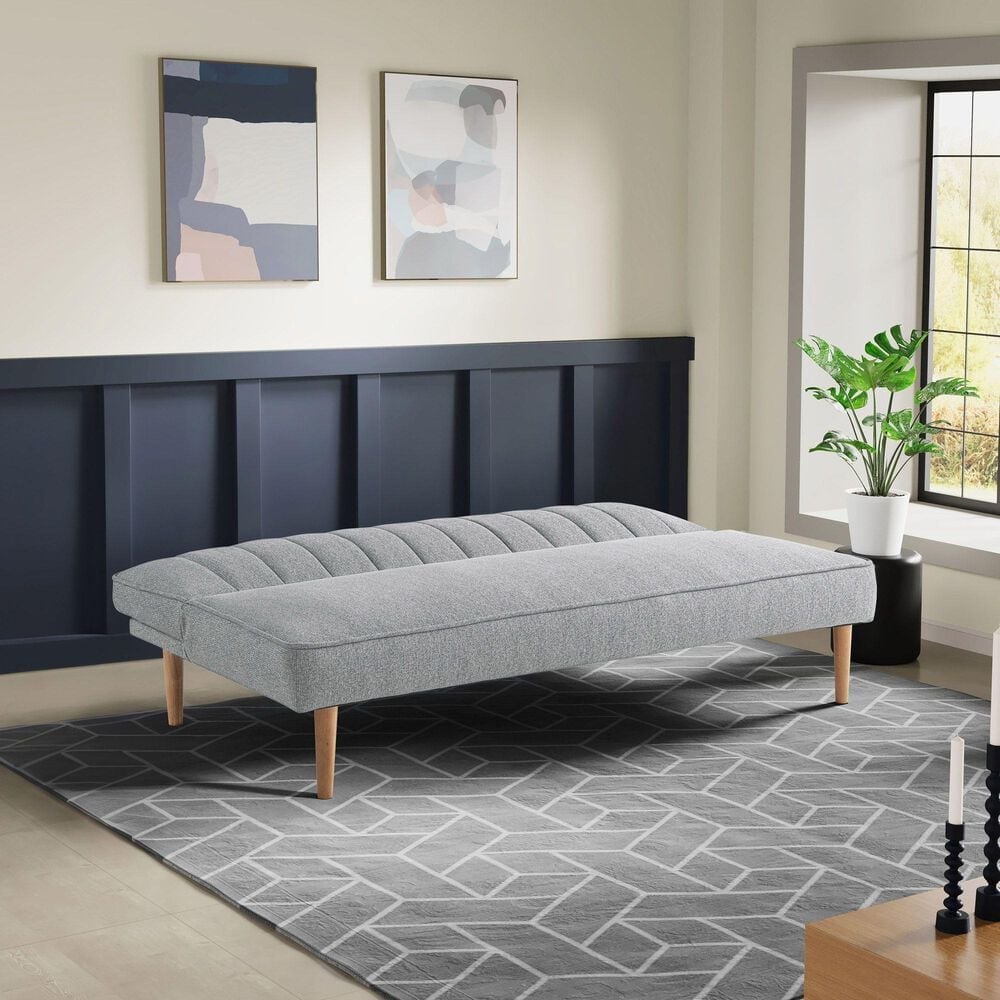 Lifestyle Solutions Salem Charcoal Futon, , large
