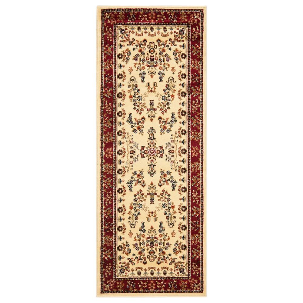 Safavieh Lyndhurst LNH331 2"3" x 6" Ivory and Red Runner, , large