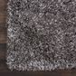 Nourison Luxe Shag 2"2" x 7"6" Charcoal Runner, , large