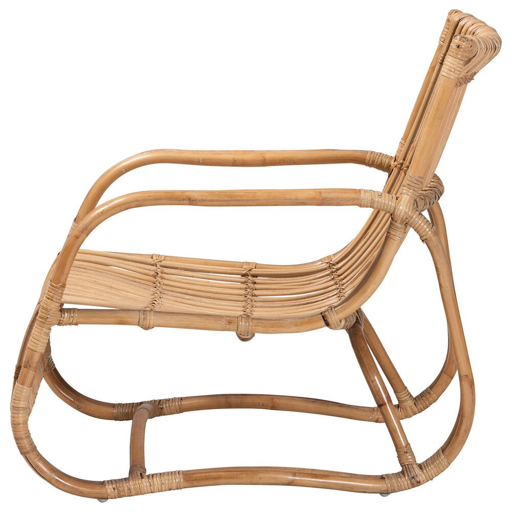 Baxton Studio Blanca Rattan Accent Chair in Natural, , large