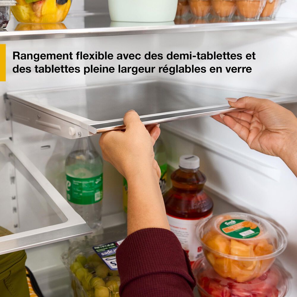 Whirlpool 29 Cu. Ft. French Door Refrigerator with Reach Through Handles in Fingerprint-Resistant Stainless Steel, , large