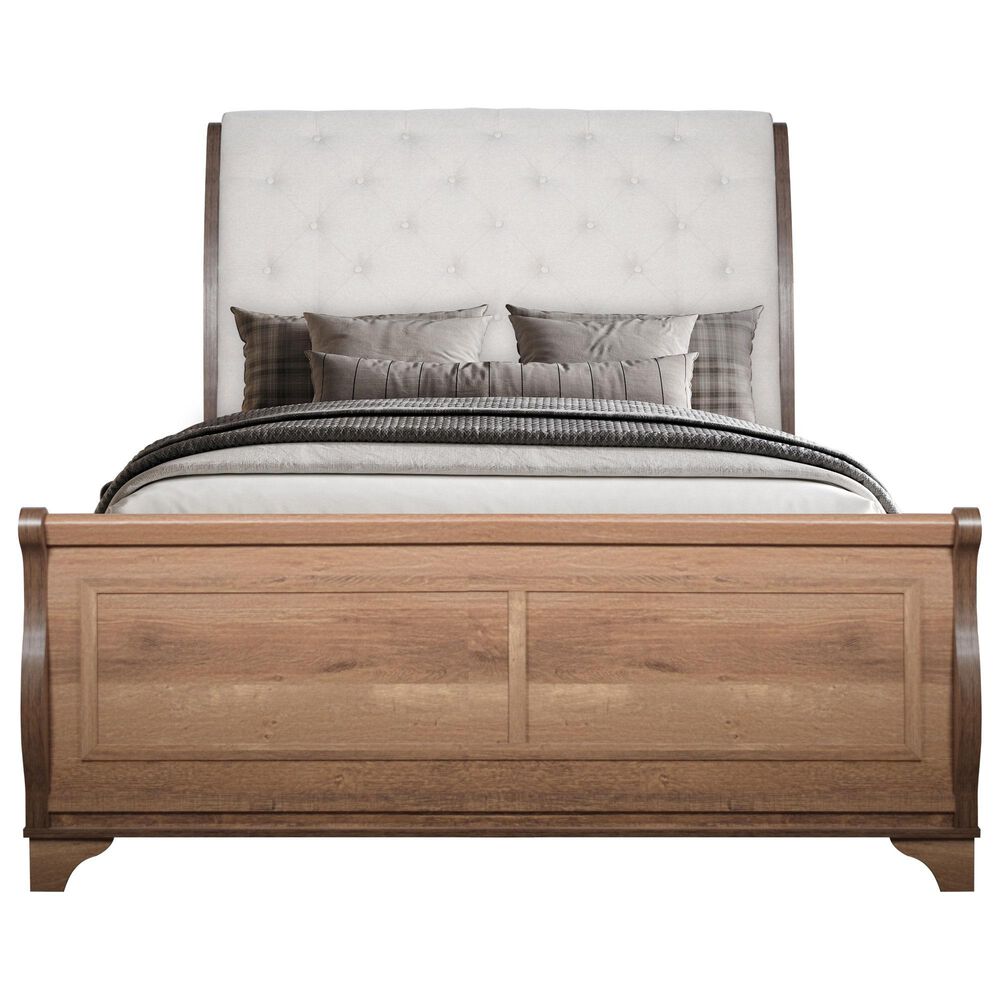 New Heritage Design Coventry Hall King Sleigh Bed in Pecan, , large