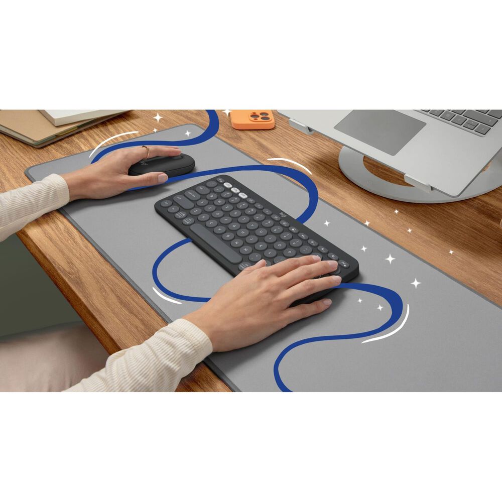 Logitech Pebble Keys 2 K380s Bluetooth Keyboard in Tonal Graphite, , large