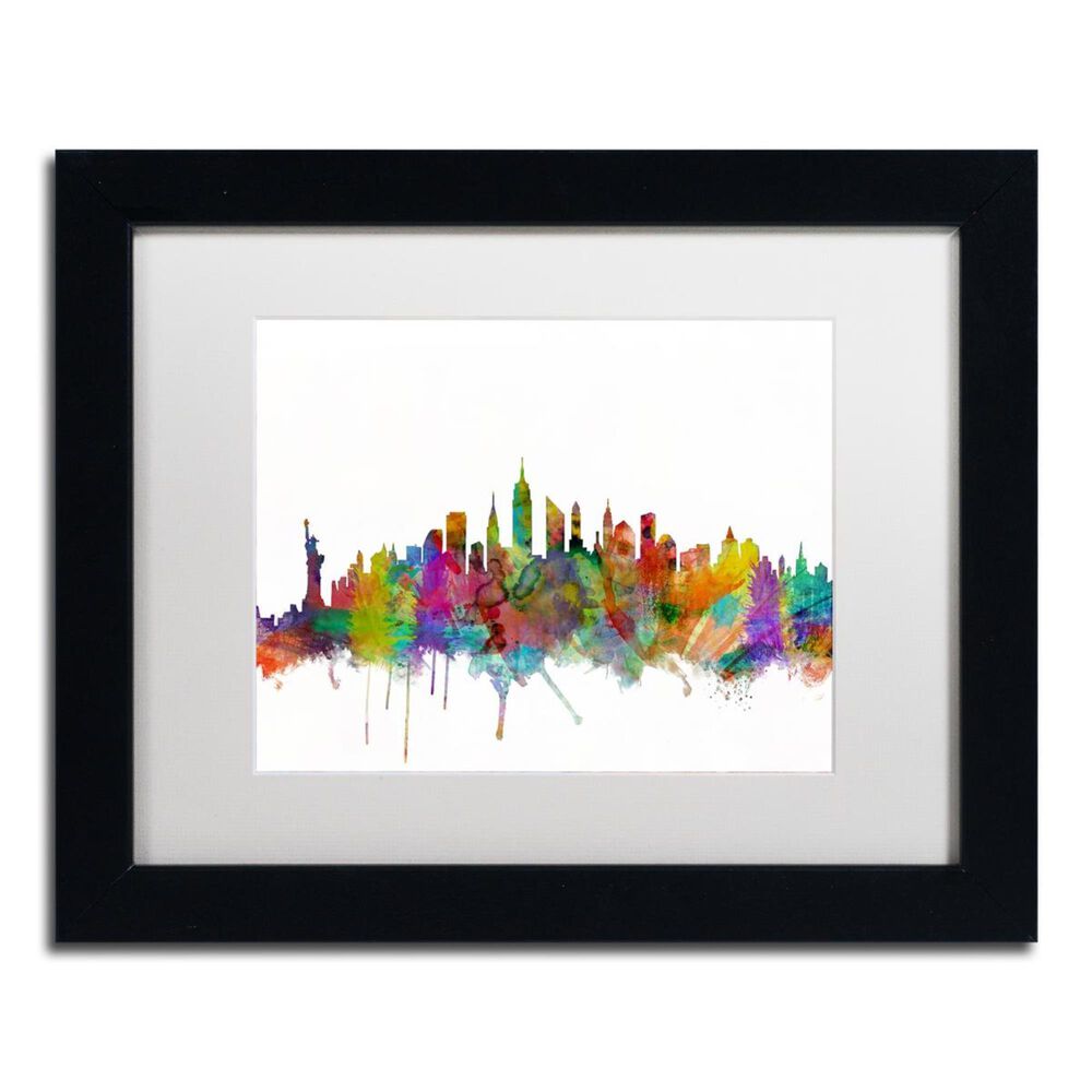 Timberlake Michael Tompsett New York City Skyline Matted Framed Art, , large