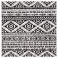 Safavieh Tulum Bohemian 5" Square Black and Ivory Area Rug, , large