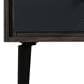Blue River Cross 1 Drawer Nightstand in Dark Gray, , large