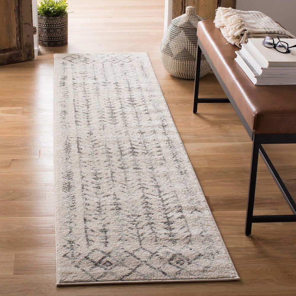 Safavieh Tulum  2&#39; x 11&#39; Ivory and Grey Runner, , large