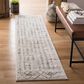 Safavieh Tulum  2" x 11" Ivory and Grey Runner, , large