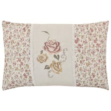 Royal Court Chablis 13" x 21" Lumbar Pillow in Rose, Gold, Taupe and Green, , large