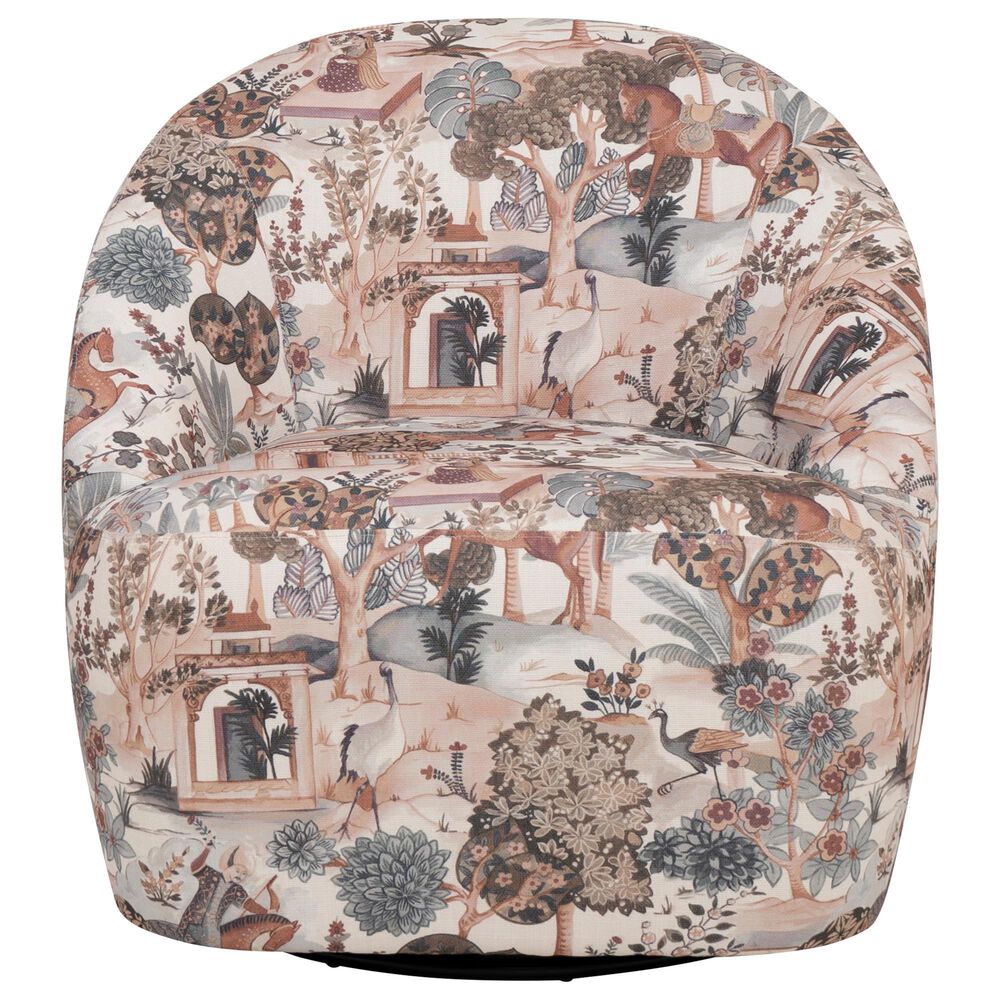 Linon Home Decor Carlos Swivel Chair in Multicolor, , large