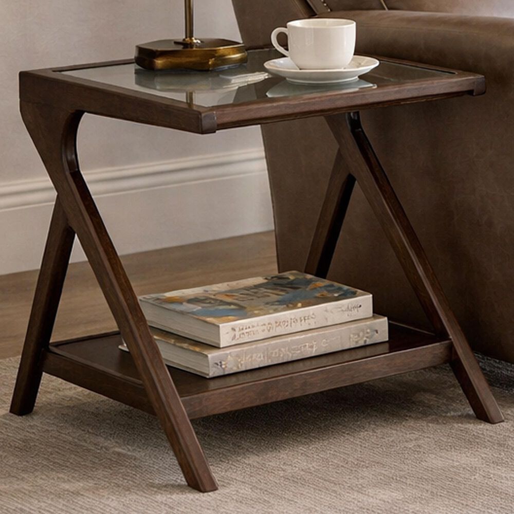 Porter Designs Canberra Recliner Table in Walnut, , large