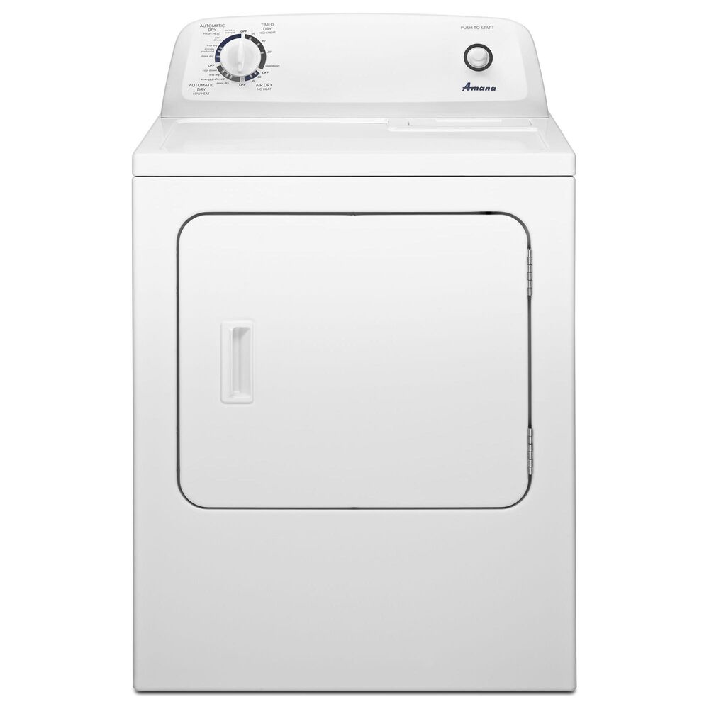Amana 3.5 Cu. Ft. Top Load Washer and 6.5 Cu. Ft. Electric Dryer in White, , large