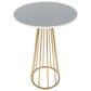 LumiSource Canary Bar Table in Gold Metal and White Wood, , large