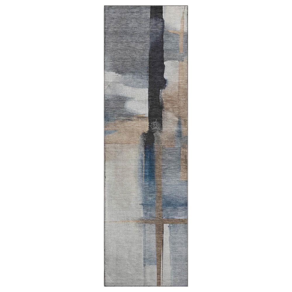 37B Ravenna RN9 2"3" x 7"6" Blue Runner, , large
