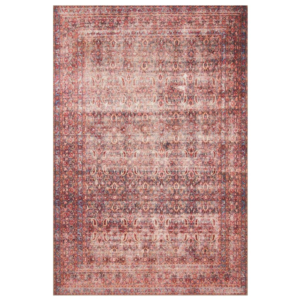 Loloi Loren LQ-05 8"4" x 11"6" Eggplant and Crimson Area Rug, , large