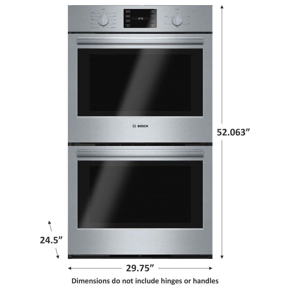 Bosch 30&quot; 500 Series Double Wall Oven in Stainless Steel, , large