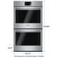 Bosch 30" 500 Series Double Wall Oven in Stainless Steel, , large