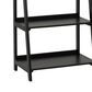 Linon Home Decor Charlotte 5-Shelf Ladder Bookcase in Black, , large