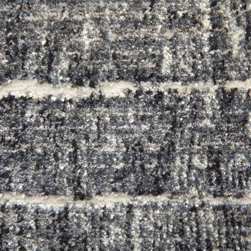 Feizy Kano 6&#39;7&quot; x 9&#39;6&quot; Black, Gray and Ivory Area Rug, , large