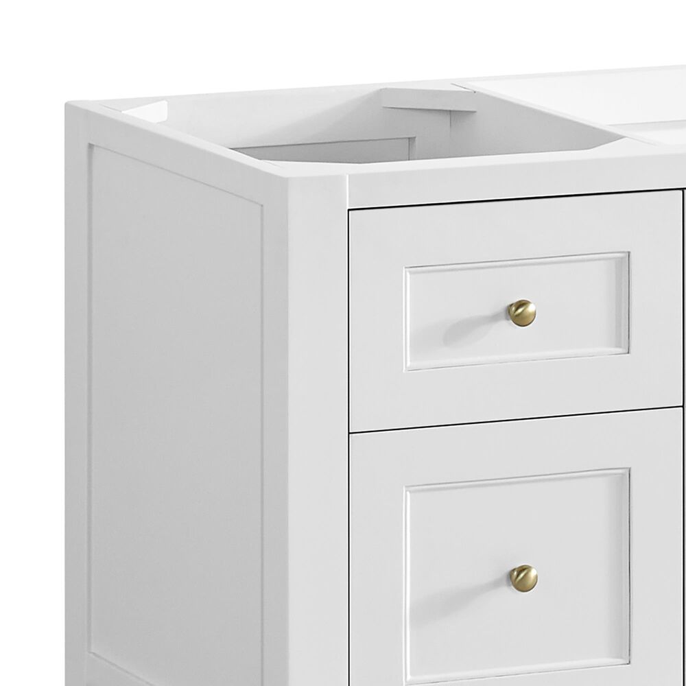 James Martin Vanities Breckenridge 60&quot; Single Bathroom Vanity Cabinet in Bright White, , large