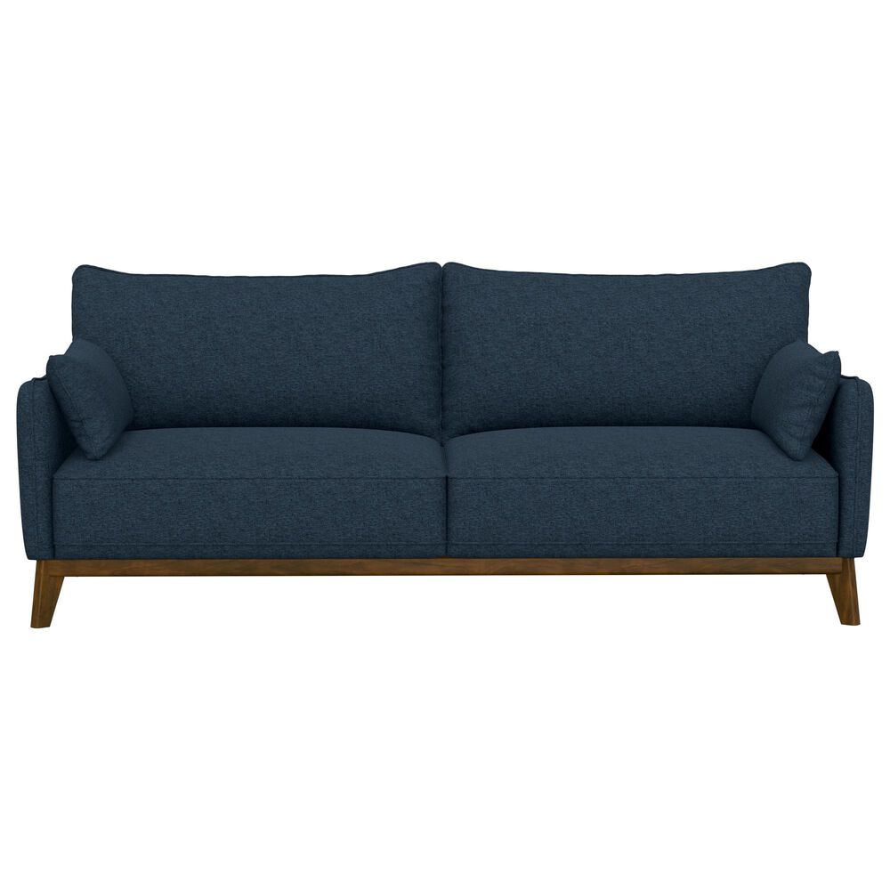 Emerald Home Furnishings Aria Stationary Sofa in Navy Storm, , large