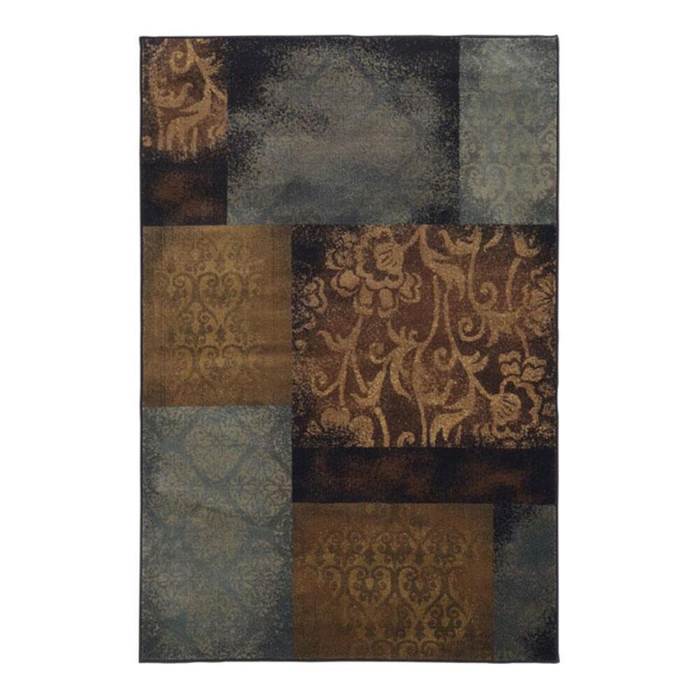 Oriental Weavers Hudson 4878B 1"10" x 7"6" Blue Runner, , large