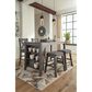 Signature Design by Ashley Caitbrook 5-Piece Counter Height Dining Table Set in Antiqued Gray Wash, , large