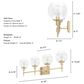 Hunter Xidane 4-Light Vanity in Alturas Gold, , large