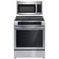 Frigidaire 2-Piece Kitchen Package with 5.3 Cu. Ft. Freestanding Induction Range and 1.8 Cu. Ft. Over-The-Range Microwave in Stainless Steel, , large