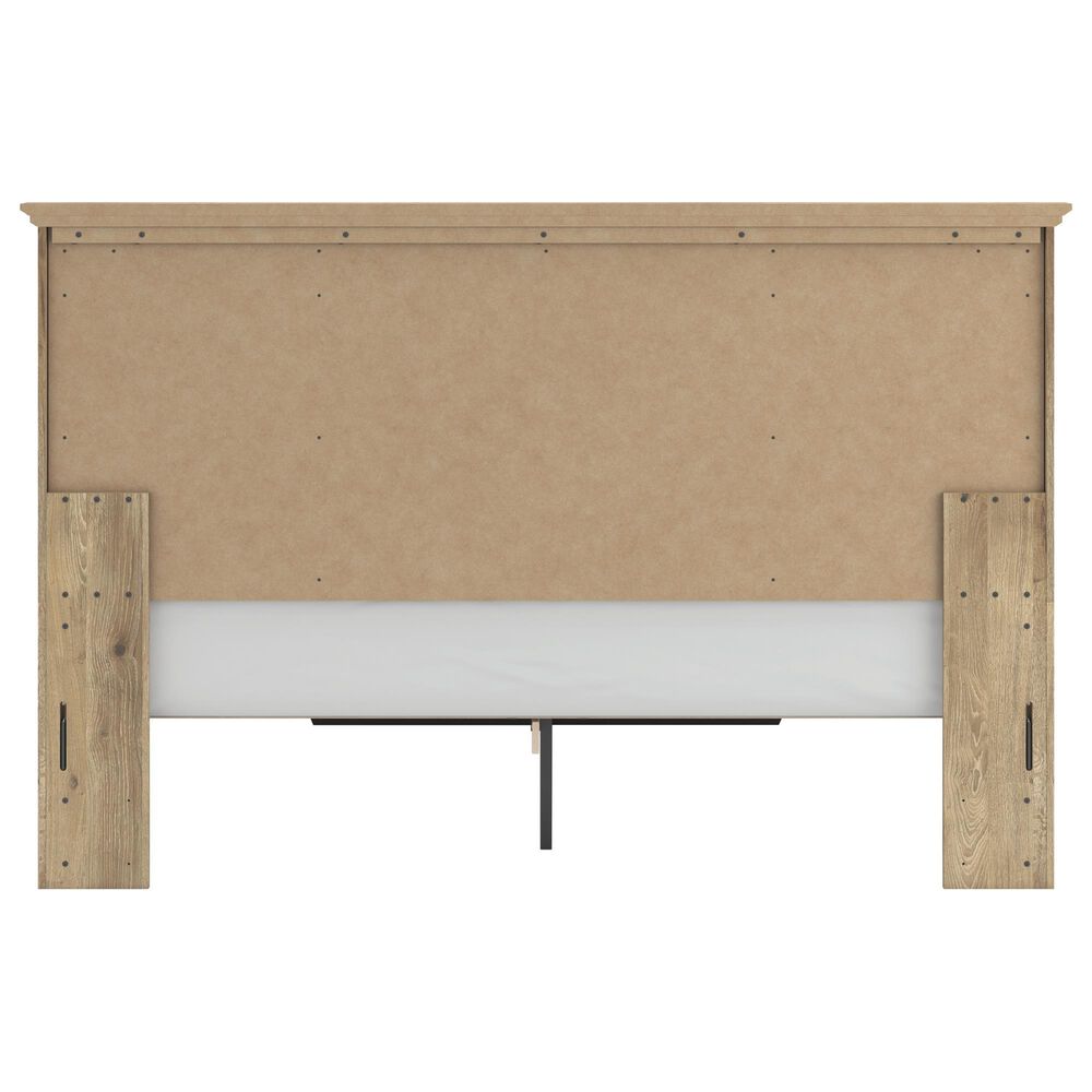 Ashley Makidern King Storage Bed with Two Drawers in Tan, , large