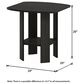 HOMLUX 1-Shelf End Table in Espresso, , large