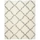 Safavieh Dallas Shag SGD257F-5 5"1" x 7"6" Ivory/Grey Area Rug, , large