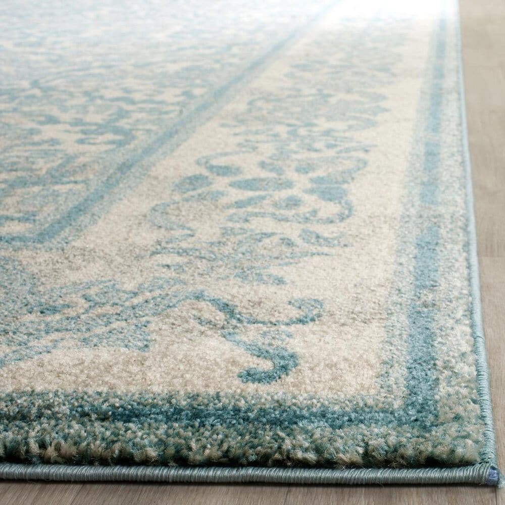 Safavieh Evoke EVK242C 2&#39;2&quot; x 4&#39; Ivory and Light Blue Scatter Rug, , large