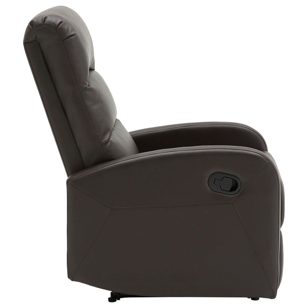 Lumisource Dormi Recliner Chair in Brown, , large