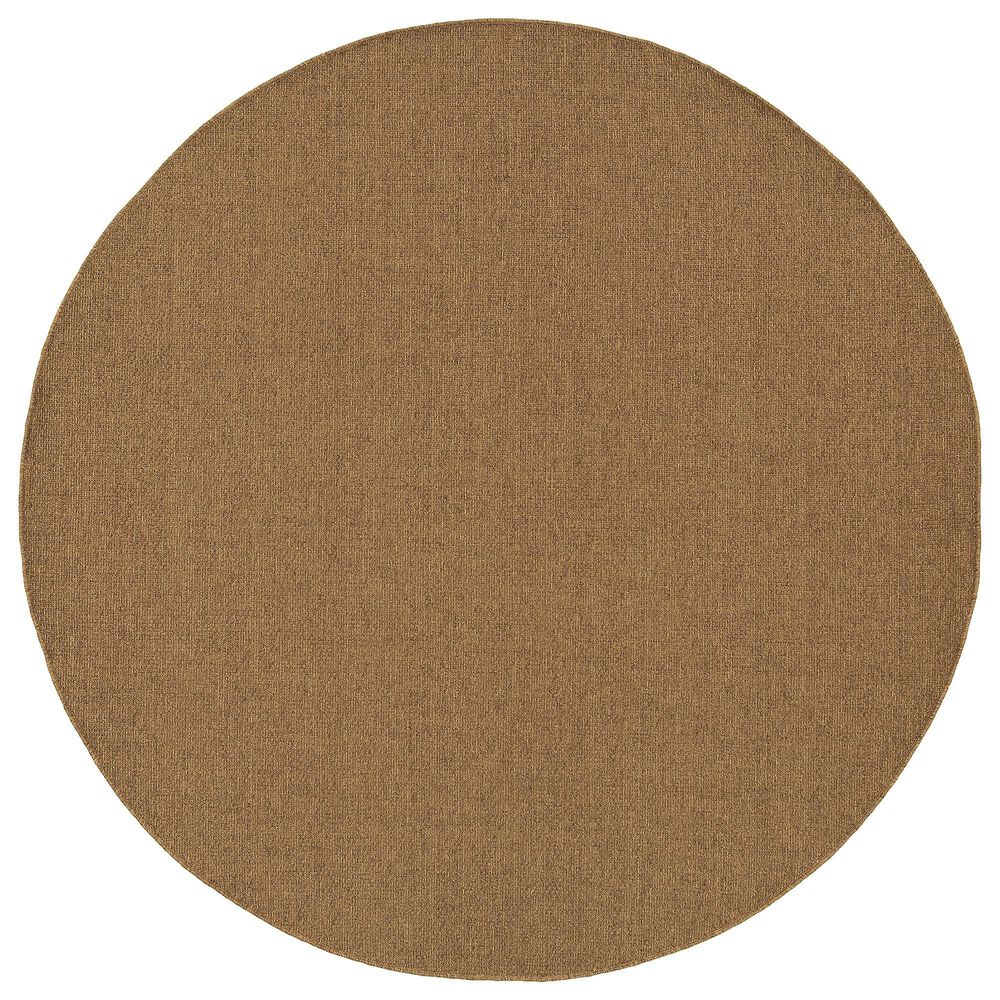 Oriental Weavers Karavia Beige 7"10" Round Area Rug, , large