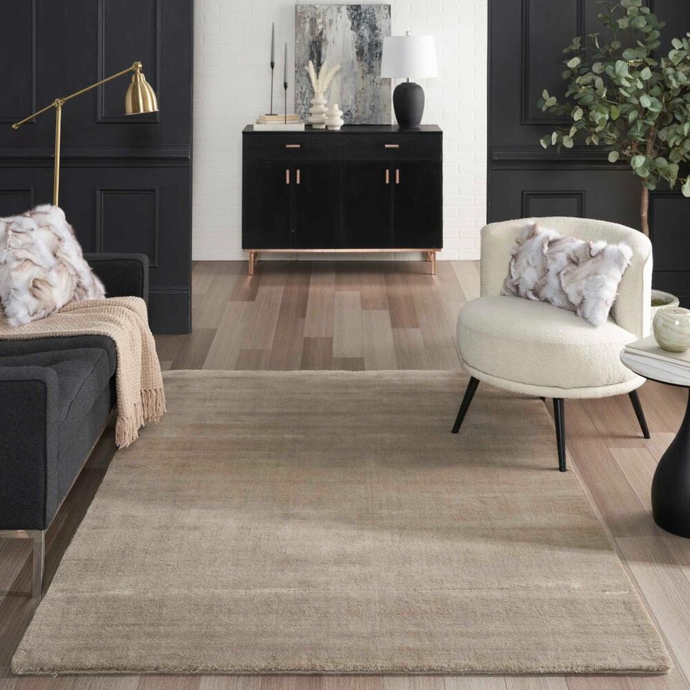 Nourison Plush Cloud 8&#39;6&quot; x 11&#39;6&quot; Taupe Area Rug, , large