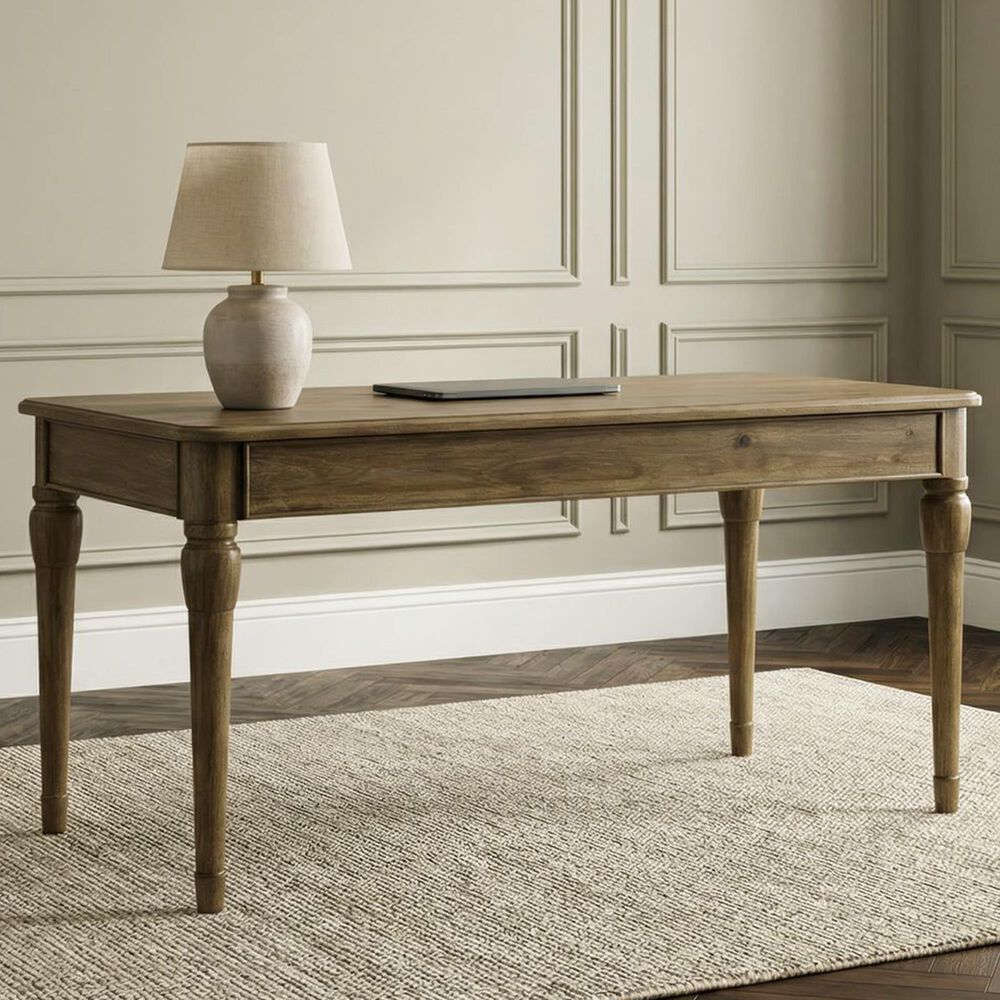 Belle Furnishings Hickory Grove Writing Desk in Heirloom Brown, , large