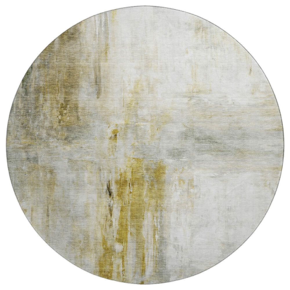 Dalyn Rug Company Ravenna RN2 8" Round Taupe Area Rug, , large