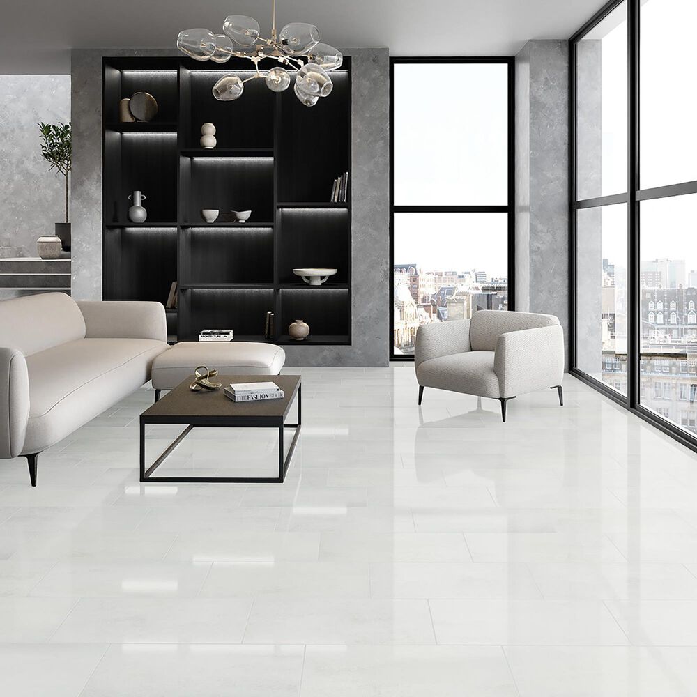 Emser Prodigy Agnesi 12&quot; x 24&quot; Polished Porcelain Tile, , large