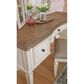 Ashley Realyn Vanity with Mirror and Stool in Chipped White and Brown, , large