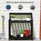 HOMLUX Outdoor Storage Potting Bench in Black, , large